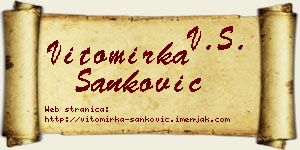 Vitomirka Sanković vizit kartica